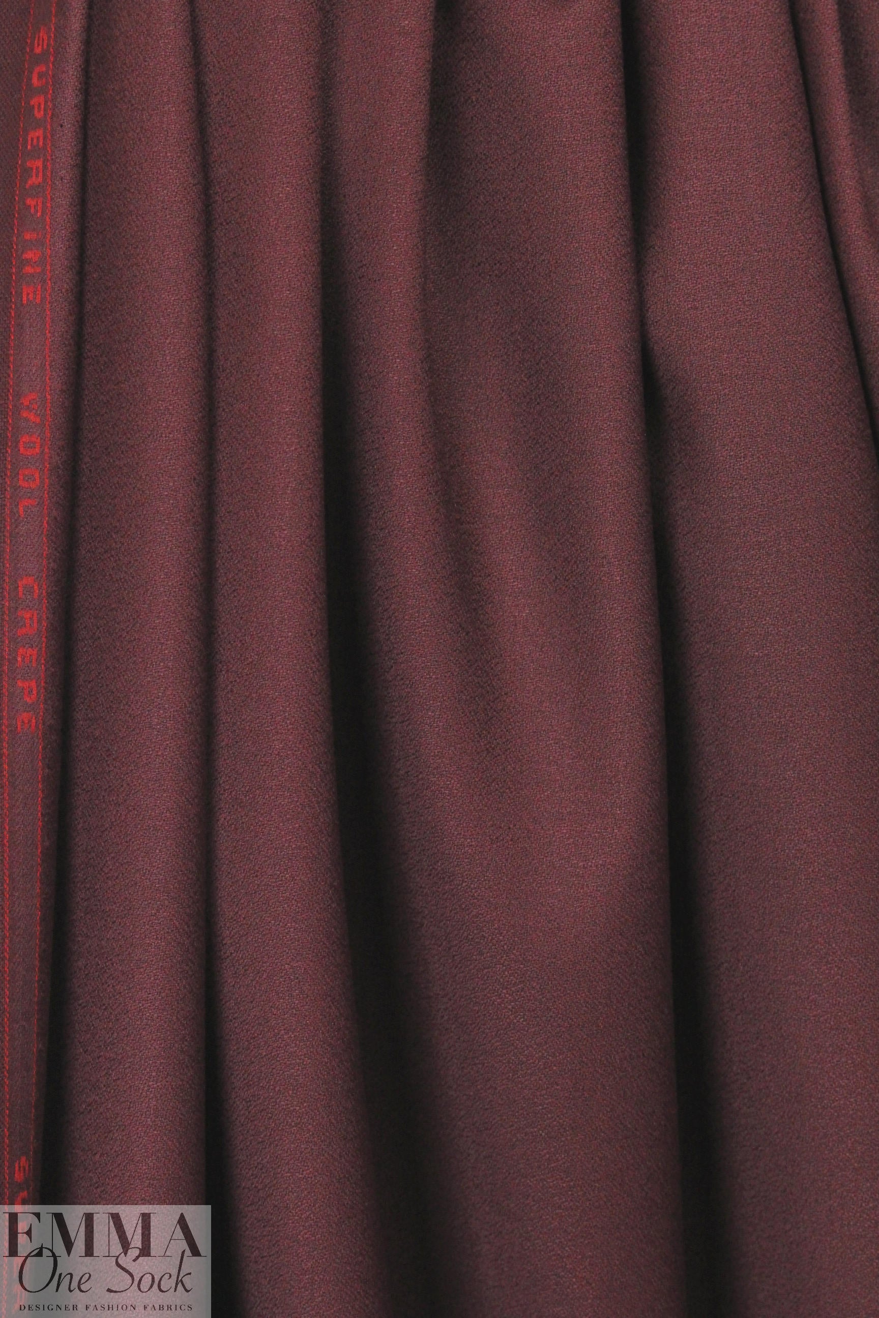 100% wool crepe - WINE