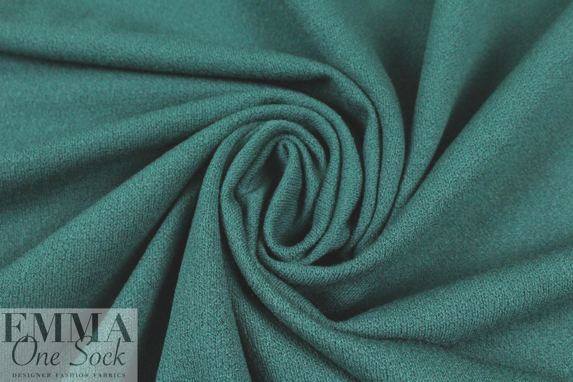 wool crepe sweater knit - marsh teal .75 yds