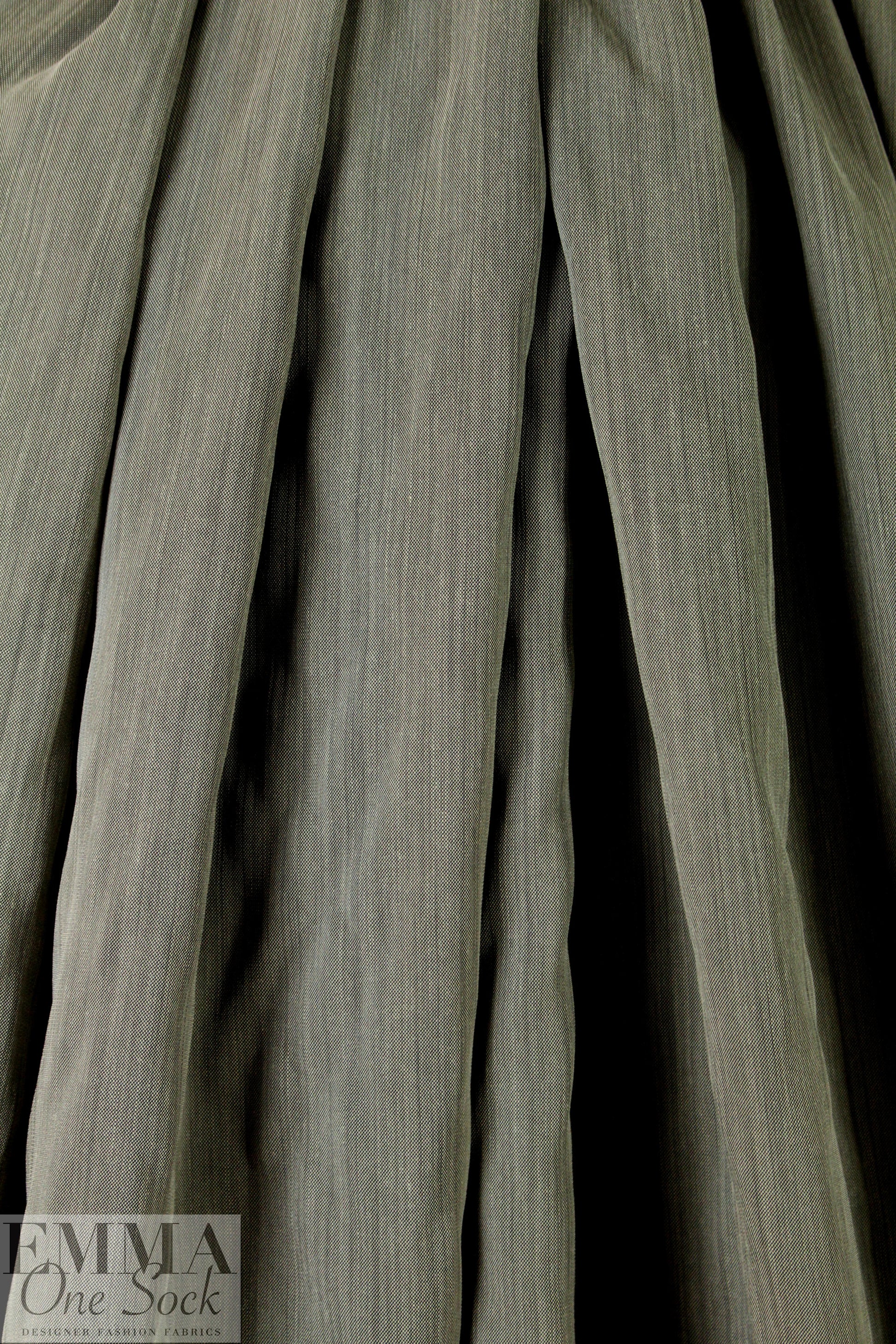 Italian wool blend 'denim' woven - graphite 1.5 yds