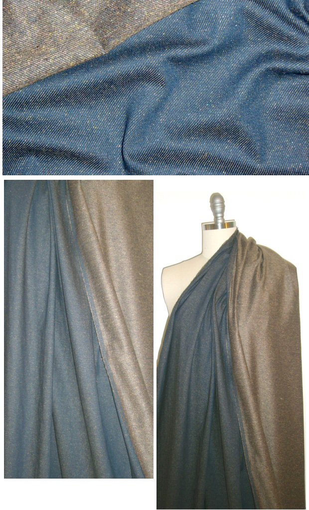 Italian wool blend twill weave 'denim'