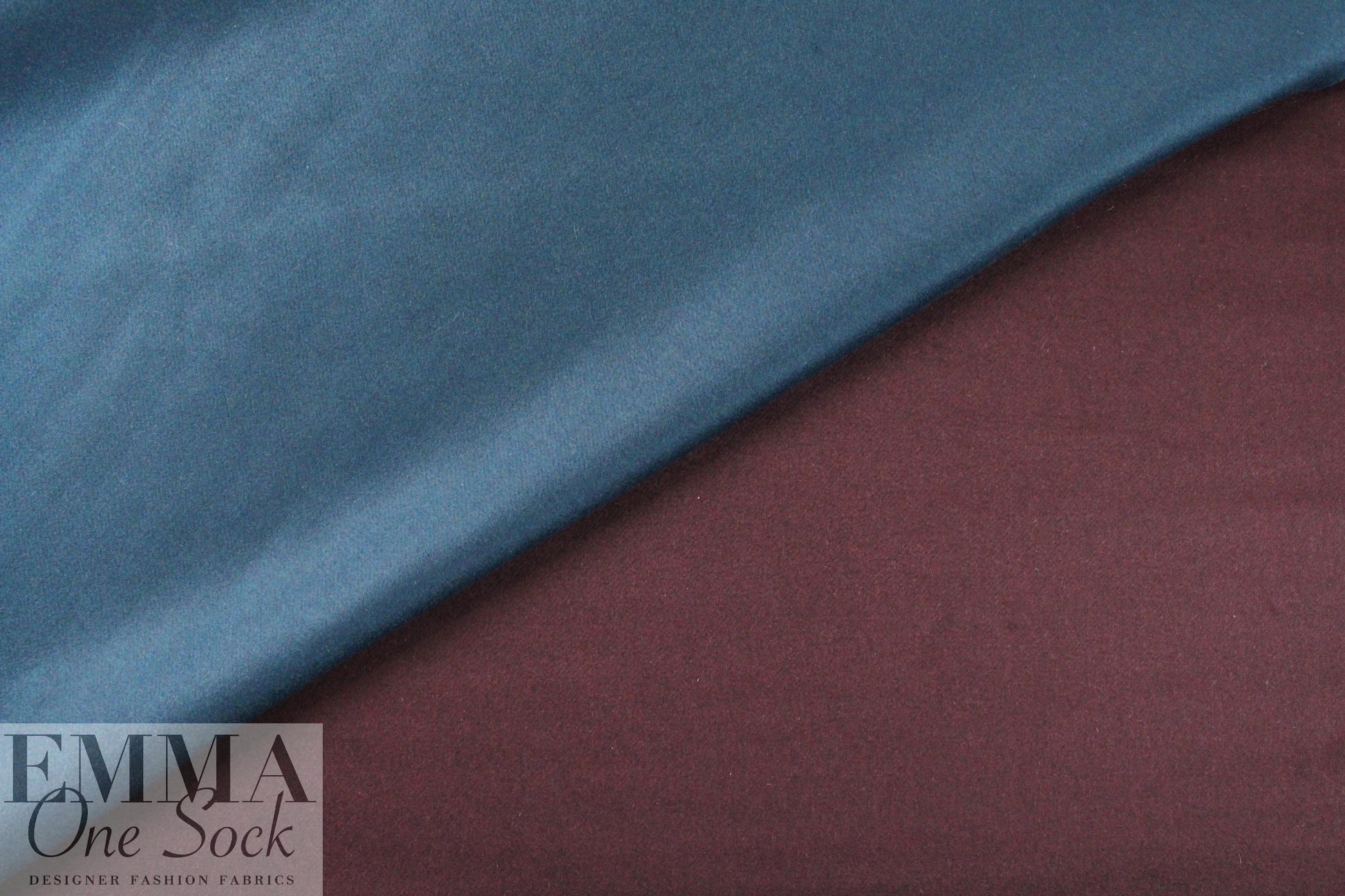 Italian wool blend doublecloth coating - legion/plum 1 yard