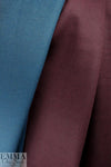 Italian wool blend doublecloth coating - legion/plum 1 yard
