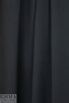 famous designer virgin wool stretch doublecloth - black 2.625 yd