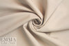 famous designer virgin wool stretch doublecloth - shell