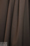 famous designer virgin wool stretch doublecloth - mahogany 2.25 yd