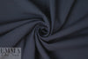famous designer virgin wool stretch doublecloth - midnight
