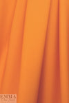 famous designer virgin wool stretch doublecloth - mandarin 2 yd