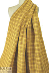 famous designer cotton plaid doublecloth