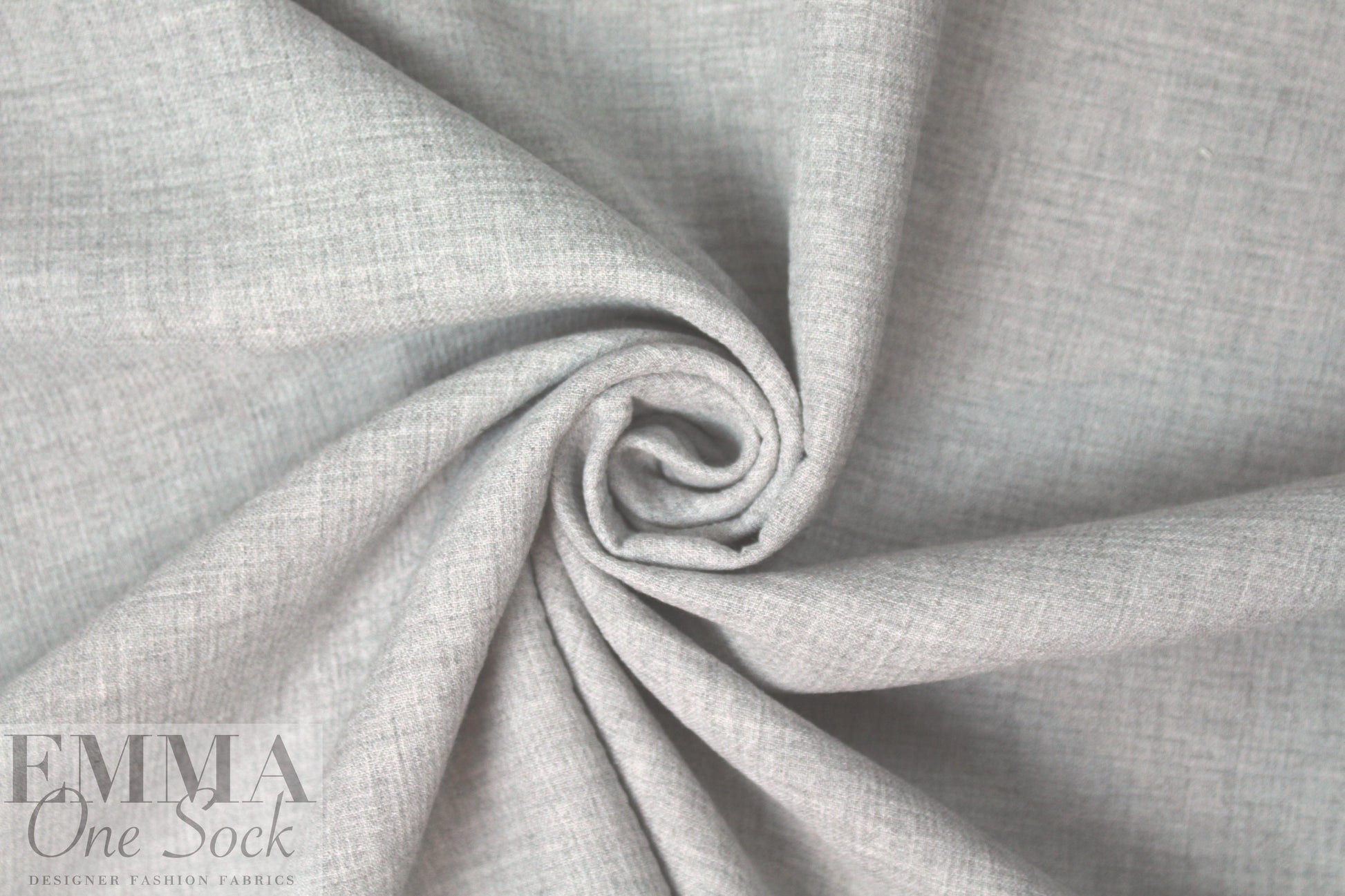 Italian viscose/wool blend doublecloth suiting - light gray