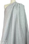 Italian viscose/wool blend doublecloth suiting - light gray