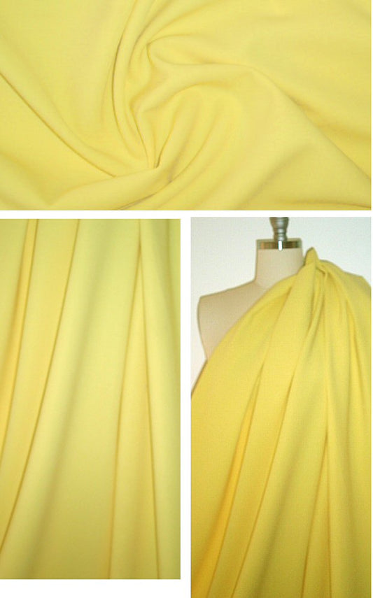 Italian stretch wool doublecloth suiting - yellow