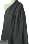 CA designer two-sided wool blend knit - charcoal 2 yd