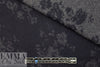Italian virgin wool double face woven - navy floral