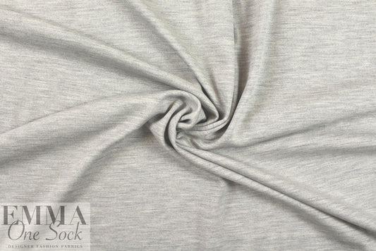 CA designer all wool doubleknit - light gray heather