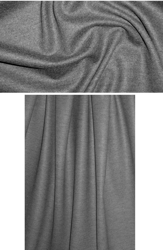 Italian wool doubleknit - banker's gray