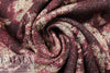 Italian 'auburn flower' wool blend doubleface woven 1.4 yd