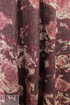 Italian 'auburn flower' wool blend doubleface woven 1 yard
