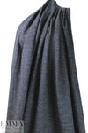 Italian wool herringbone doubleknit - off black/white