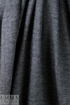Italian wool herringbone doubleknit - off black/white