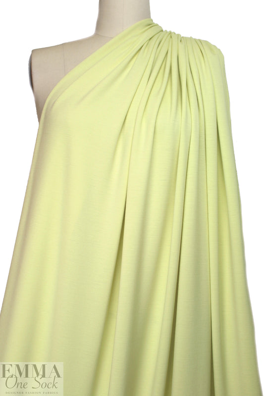 Laurent G@rigue virgin wool doubleknit - tender yellow