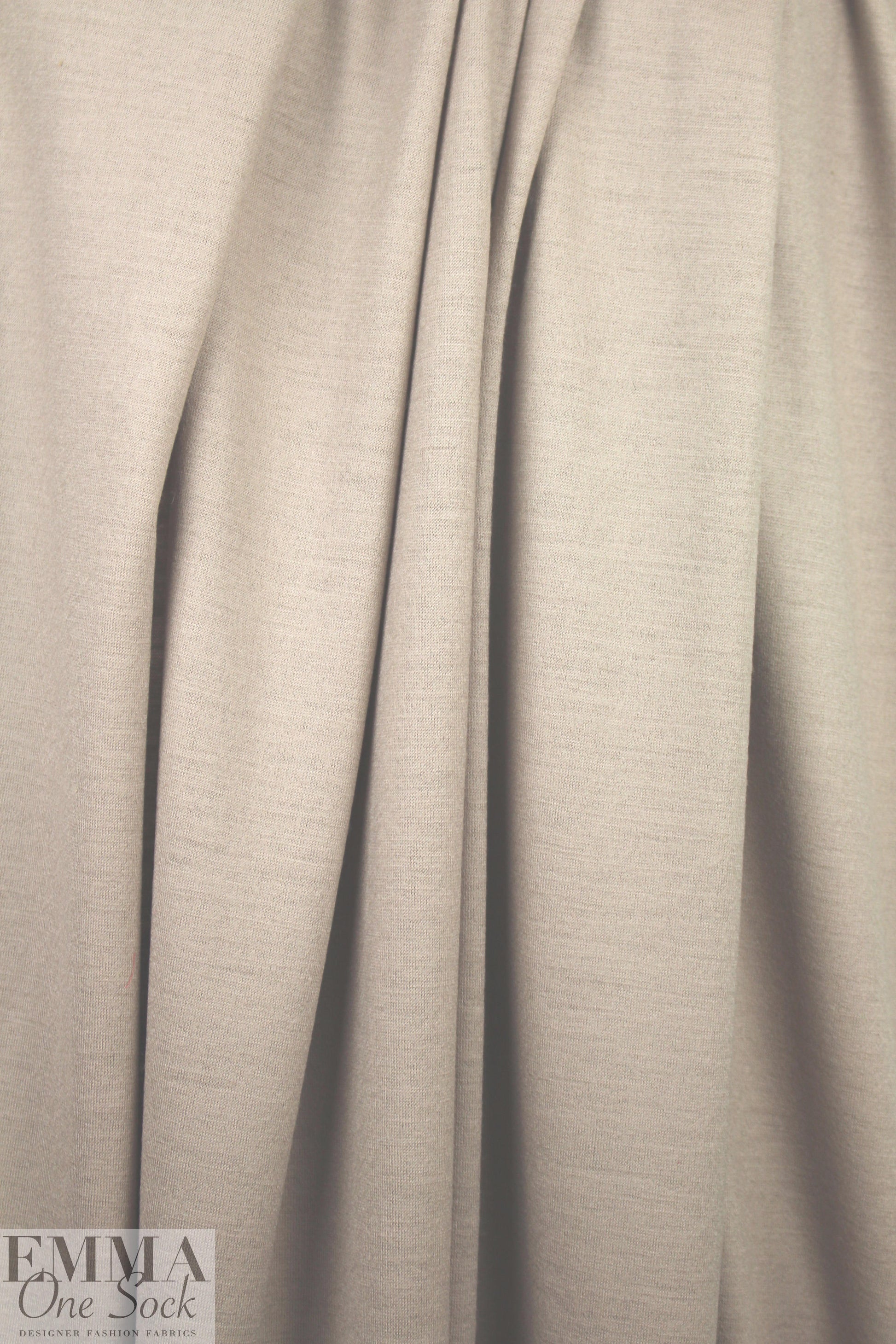 NY designer wool/visc sweater knit - blush-gray