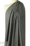 Italian wool herringbone doubleknit - olive-black/white 1 yard