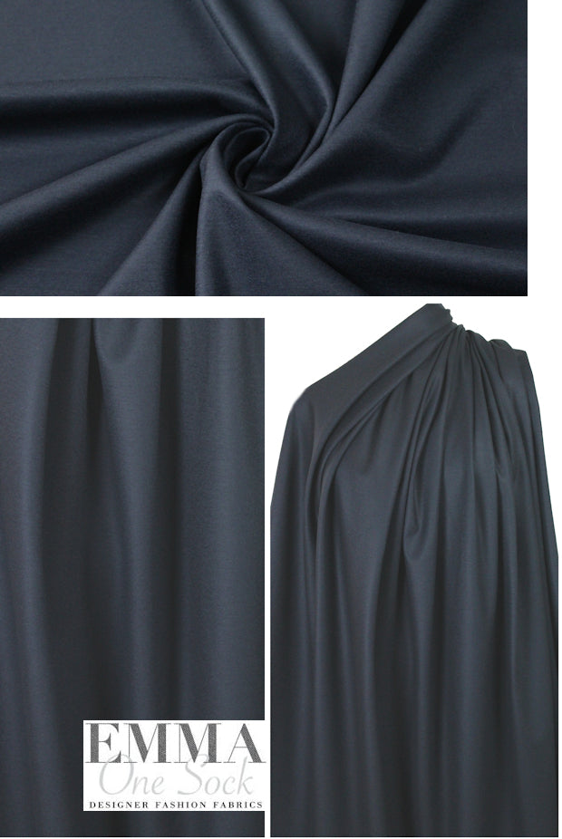 Tah@ri wool blend doubleknit - dark navy