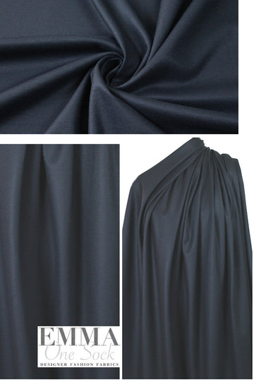 Tah@ri wool blend doubleknit - dark navy