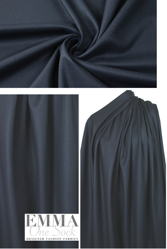 Tah@ri wool blend doubleknit - dark navy
