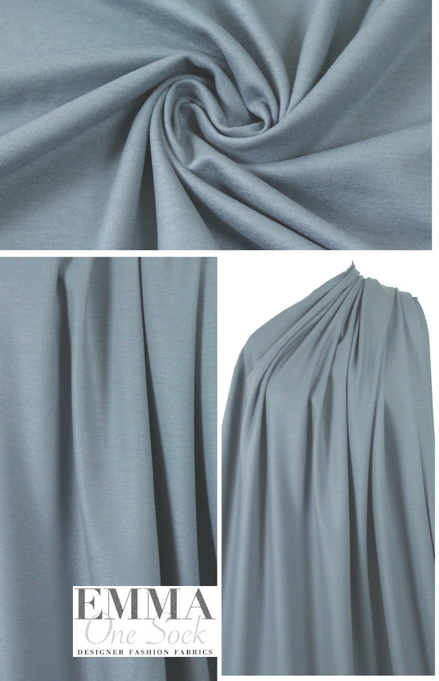 Tah@ri wool blend doubleknit - dusty blue