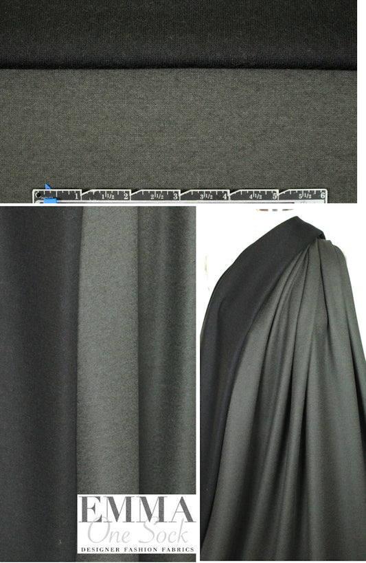 The0ry two-tone double-sided wool knit - gray/black