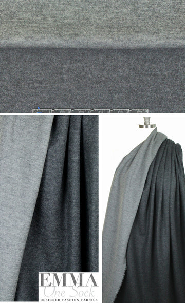 The0ry two-tone double-sided wool knit - grays