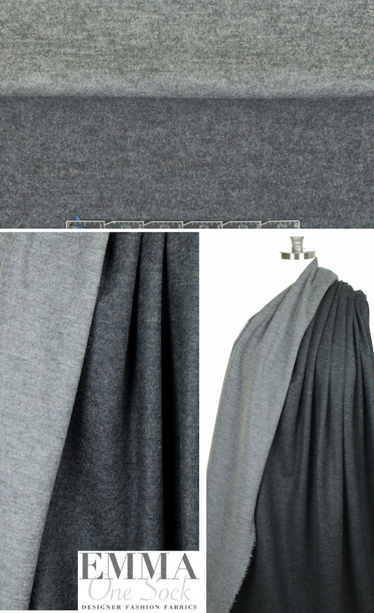The0ry two-tone double-sided wool knit - grays
