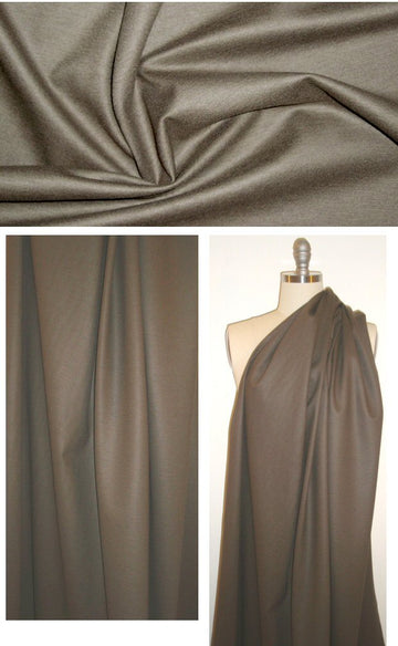 NY designer wool/lycra ponte - mocha