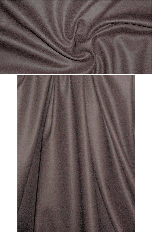 NY designer wool/lycra doubleknit - dk. chocolate