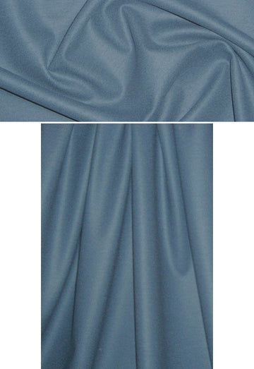 NY designer wool/lycra doubleknit - dusty blue 1.625 yds