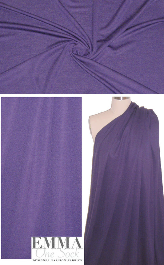 NY designer wool blend drapey doubleknit - loganberry