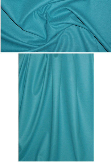 NY designer wool/lycra doubleknit - soft teal