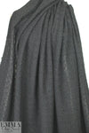 Italian black wool fancy weave suitting 1.25 yds