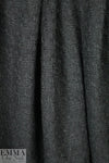 Italian black wool fancy weave suitting 1.25 yds