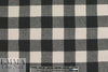 French yarn-dye plaid wool flannel - black/quarry