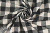 French yarn-dye plaid wool flannel - black/quarry 2.25 yd