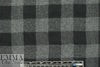 French yarn-dye plaid wool flannel - black/gray