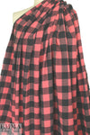 French yarn-dye plaid wool flannel - black/rouge