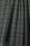 Italian yarn-dye plaid wool flannel - woodsy brown