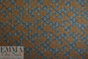 Italian textured wool fleece knit - earthy lattice 1.125 yds