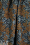 Italian textured wool fleece knit - earthy lattice