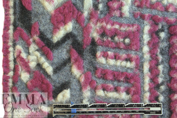 Italian textured wool fleece knit - orchid graphic 1 yard