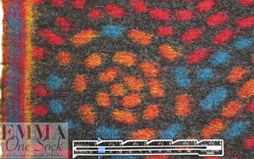 Italian textured wool fleece knit - swirling dots
