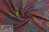Italian textured wool fleece knit - swirling dots